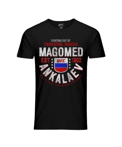 Men's UFC Magomed Ankalaev 1992 T-Shirt -Black $9.80 MEN'S