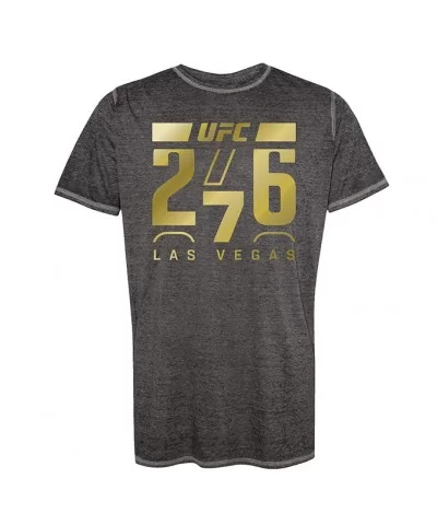 Men's UFC 276 Metallic Gold Logo T-Shirt - Black $9.60 MEN'S