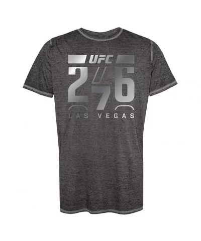 Men's UFC 276 Liquid Silver Logo T-Shirt - Black $6.60 MEN'S