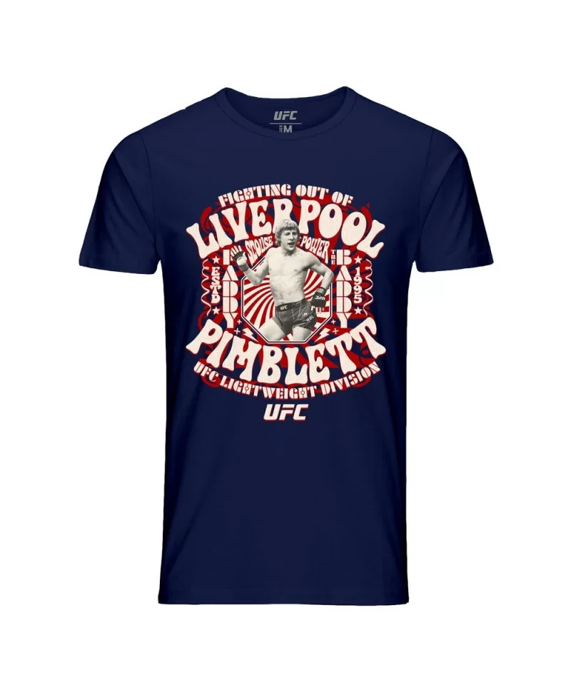 Men's UFC Paddy Pimblett Scouse Power T-Shirt - Navy $9.80 MEN'S