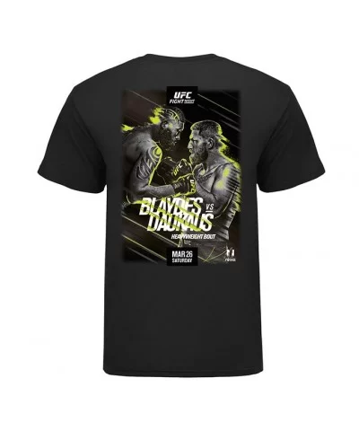 Men's UFC Fight Night Blaydes vs Daukaus Event T-Shirt - Black $3.72 MEN'S