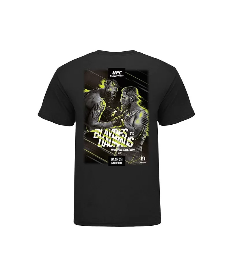 Men's UFC Fight Night Blaydes vs Daukaus Event T-Shirt - Black $3.72 MEN'S