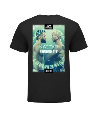 Men's UFC Fight Night Kattar vs Emmett Event T-Shirt - Black $6.00 MEN'S