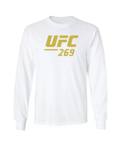 Men's UFC 269 Long Sleeve Event T-Shirt - White $4.68 MEN'S