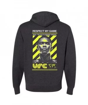 UFC Israel Adesanya Respect Collection Hoodie - Charcoal Heather $8.68 MEN'S