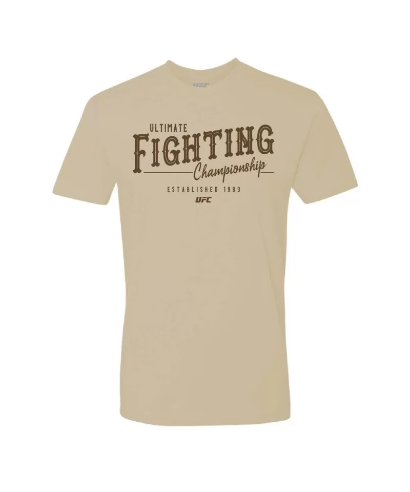 Men's UFC Wave T-Shirt - Beige $7.60 MEN'S