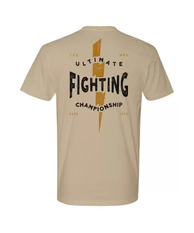 Men's UFC Thunderbolt T-Shirt - Sand $9.20 MEN'S