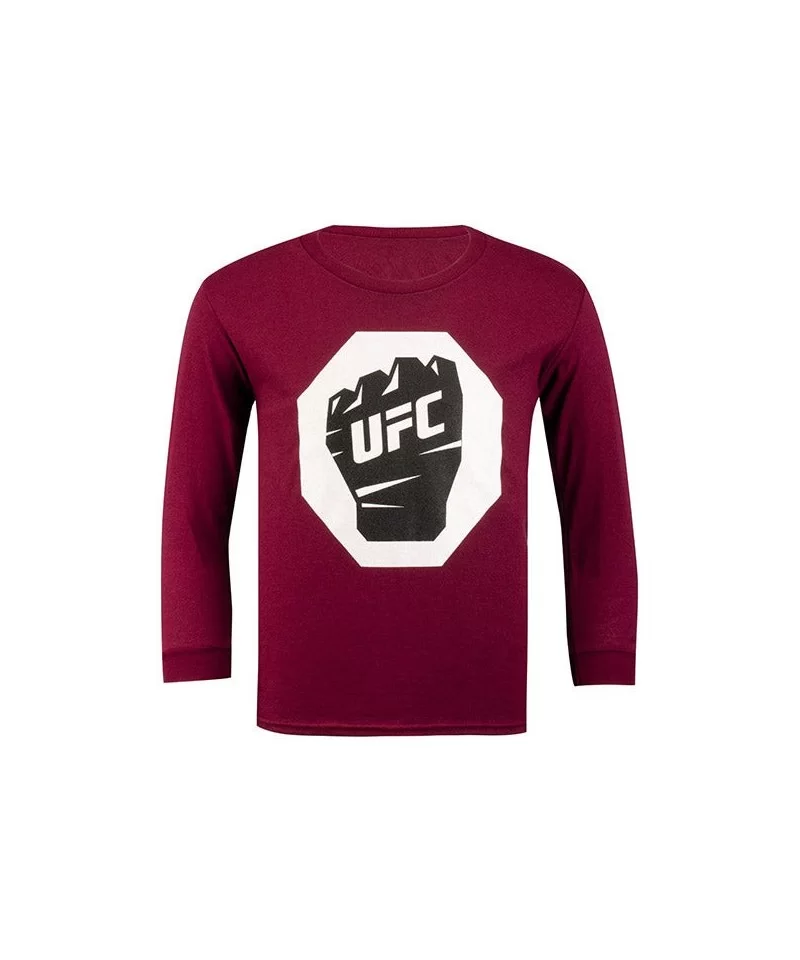 UFC Junior Long Sleeve T-Shirt - Maroon $8.10 KID'S